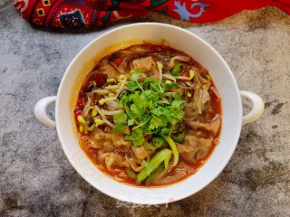 牛肉卷豆芽煮粉条的做法步骤：18