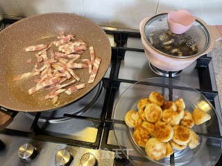 鲜菇汁烩蛋豆腐的做法步骤：6
