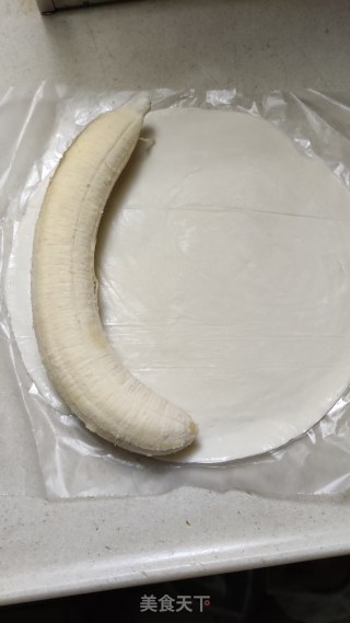 手抓饼香蕉卷的做法步骤：3