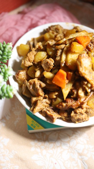 土豆烧鸡肉的做法步骤：9
