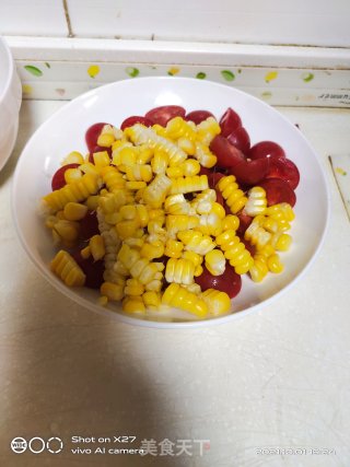 胡萝卜拌玉米的做法步骤：4
