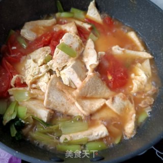 熟肉豆腐番茄汤的做法步骤：12