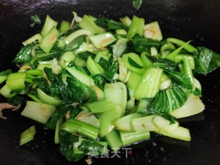 清炒小油菜的做法步骤：9