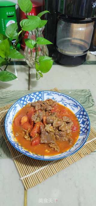 牛肉片烧番茄的做法步骤：12