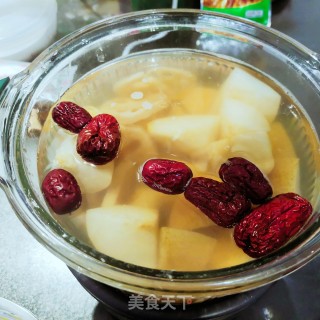 雪梨莲藕汤的做法步骤：5