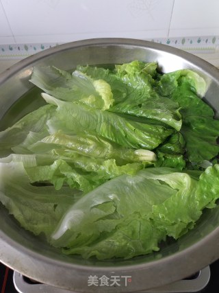 蒜蓉蚝汁生菜的做法步骤：2