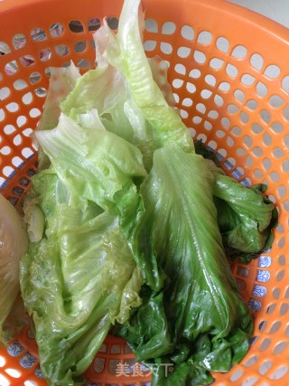 蒜蓉蚝汁生菜的做法步骤：3