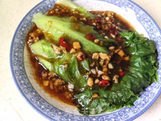 蒜蓉蚝汁生菜的做法步骤：9