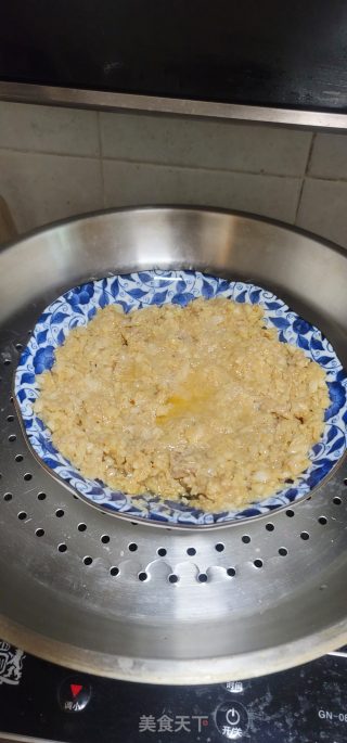 蒸莲藕肉饼的做法步骤：6