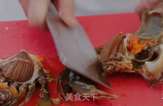 膏蟹蒸肉饼的做法步骤：4