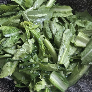 核桃油炒油麦菜的做法步骤：5