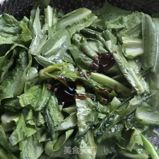 核桃油炒油麦菜的做法步骤：6