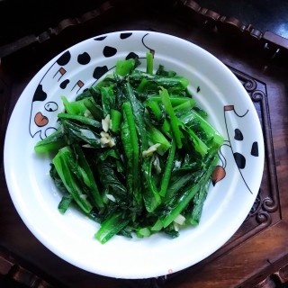 核桃油炒油麦菜的做法步骤：8