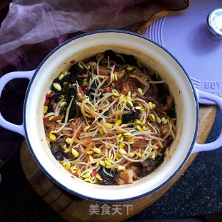 黄豆芽炖粉条的做法步骤：12