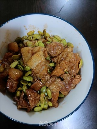 毛豆烧五花肉的做法步骤：10