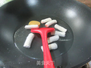 包心鱼卷毛毛菜煮粉丝的做法步骤：3