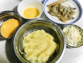 土豆芝士虾球的做法步骤：7