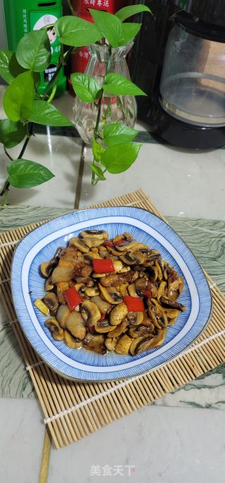 猪肉炒白磨菇的做法步骤：13