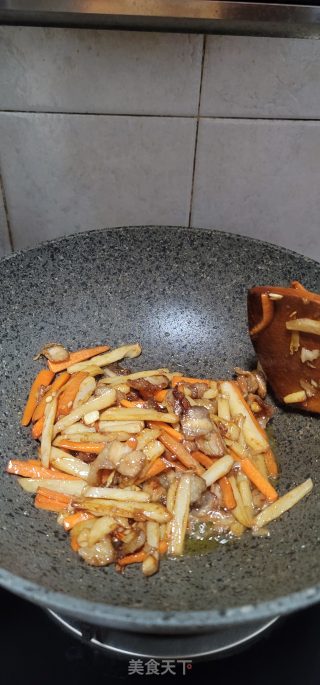 肉片炒藕条的做法步骤：9