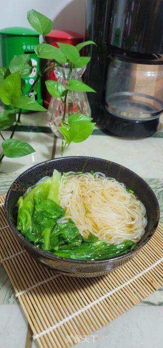 猪油生菜珍珠米粉的做法步骤：7