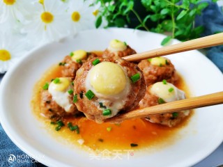 鹌鹑蛋蒸肉末的做法步骤：12