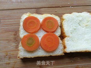 豆角煎蛋三明治的做法步骤：7
