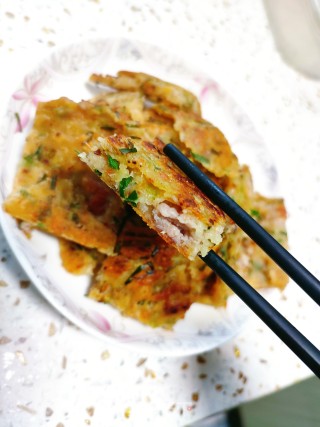懒人版韭菜猪肉饼的做法步骤：15
