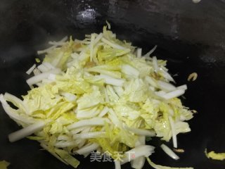 红薯粉丝炒娃娃菜的做法步骤：5