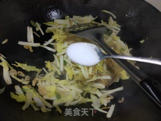 红薯粉丝炒娃娃菜的做法步骤：8