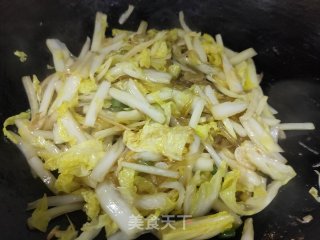 红薯粉丝炒娃娃菜的做法步骤：9