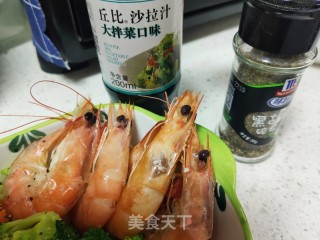 鲜虾西蓝花沙拉的做法步骤：8