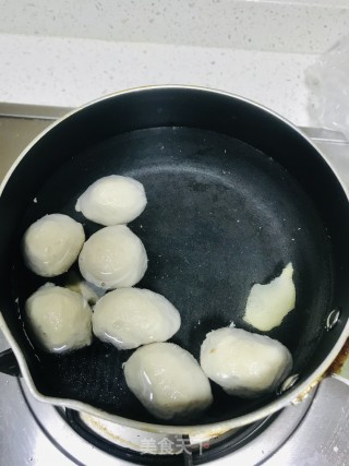 紫菜肉丸青菜汤的做法步骤：3