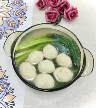 紫菜肉丸青菜汤的做法步骤：7