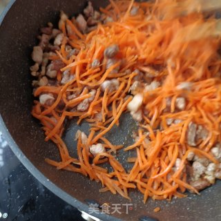 胡萝卜肉丁包的做法步骤：14