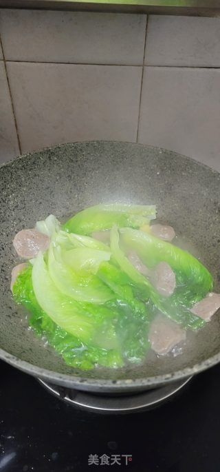 生菜牛肉丸子的做法步骤：6