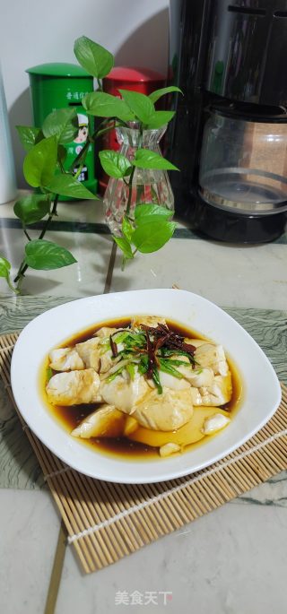 葱香白灼豆腐的做法步骤：7