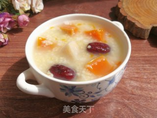 南瓜苹果小米粥的做法步骤：5