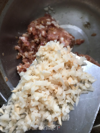 藕粒肉饼的做法步骤：5
