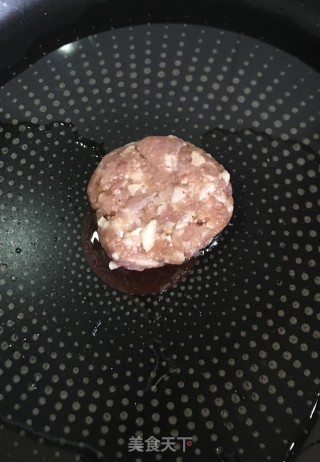 藕粒肉饼的做法步骤：7