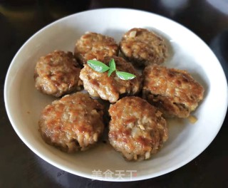 藕粒肉饼的做法步骤：9