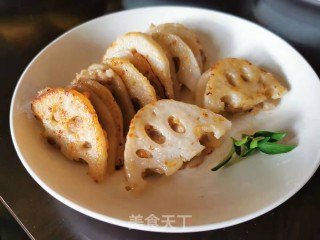 香煎藕盒的做法步骤：11