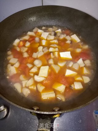 杏鲍菇炖豆腐的做法步骤：6