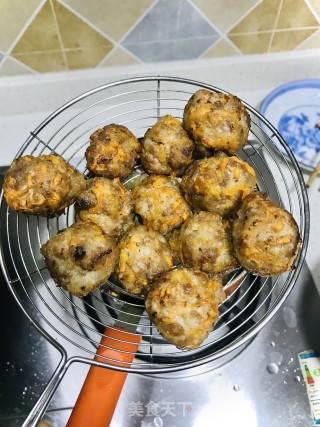 炸萝卜肉丸子的做法步骤：8