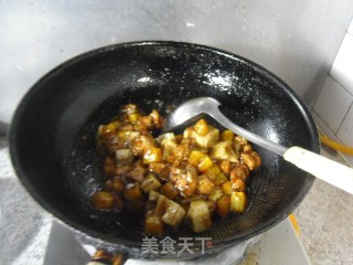 黑椒酱炒三丁的做法步骤：12
