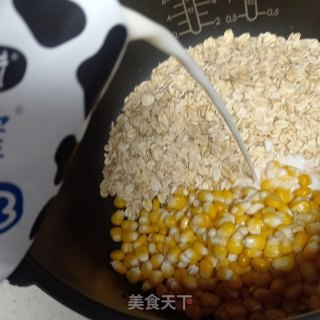 减脂玉米燕麦粥的做法步骤：3