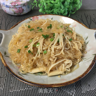 蒜蓉粉丝烧金针菇的做法步骤：8
