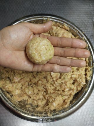 山东版四喜丸子～“肉蛋”的做法步骤：10