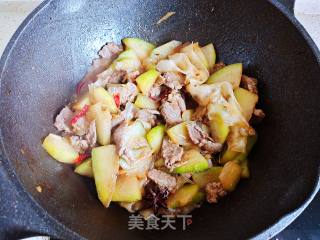 冬瓜炒牛肉的做法步骤：11