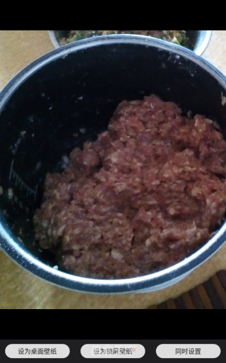 香菜馅饺子。的做法步骤：2