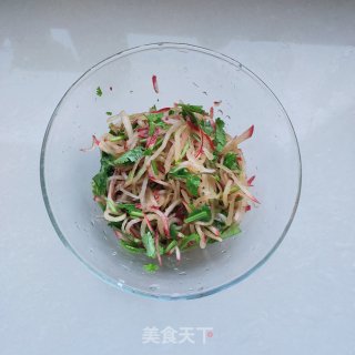香菜萝卜丝的做法步骤：7
